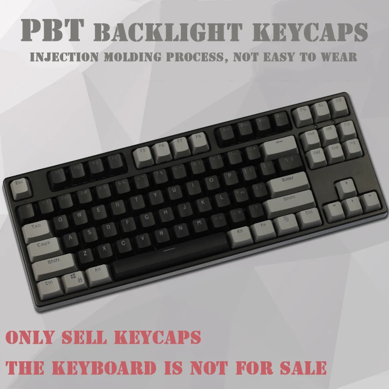 87/104 ключ PBT двойной цвет подсветка Keycap колпачки Большой F универсальная Колонка для Cherry MX Ikbc механическая клавиатура