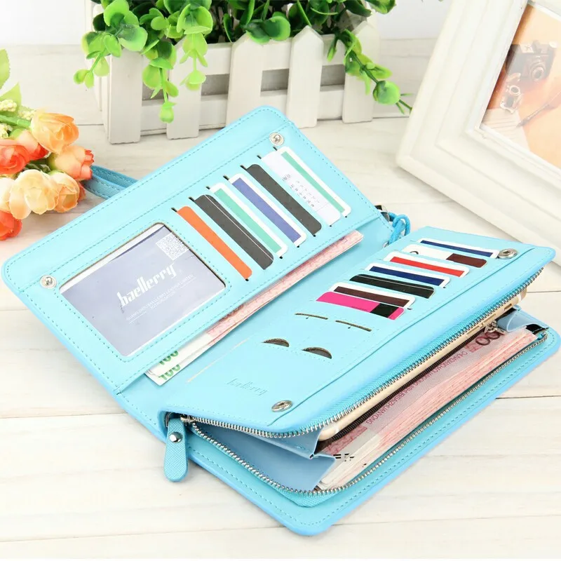 Baellerry Women Wallets Long Style Card Holder Female Purse Large Capacity Quality Zipper Big Brand Luxury Wallet For Girl 247