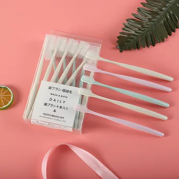 

Toothbrush 10 sticks soft brush household adult portable family wear travel toothbrush set couple toothbrush adult oral health