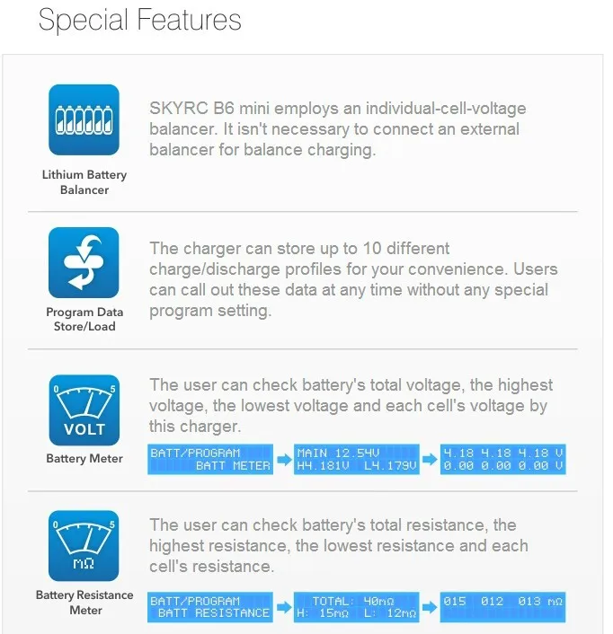 Специальный SKYRC IMAX B6 Мини цифровой баланс зарядное устройство для RC вертолет Квадрокоптер Lipo NiMH батарея с питанием