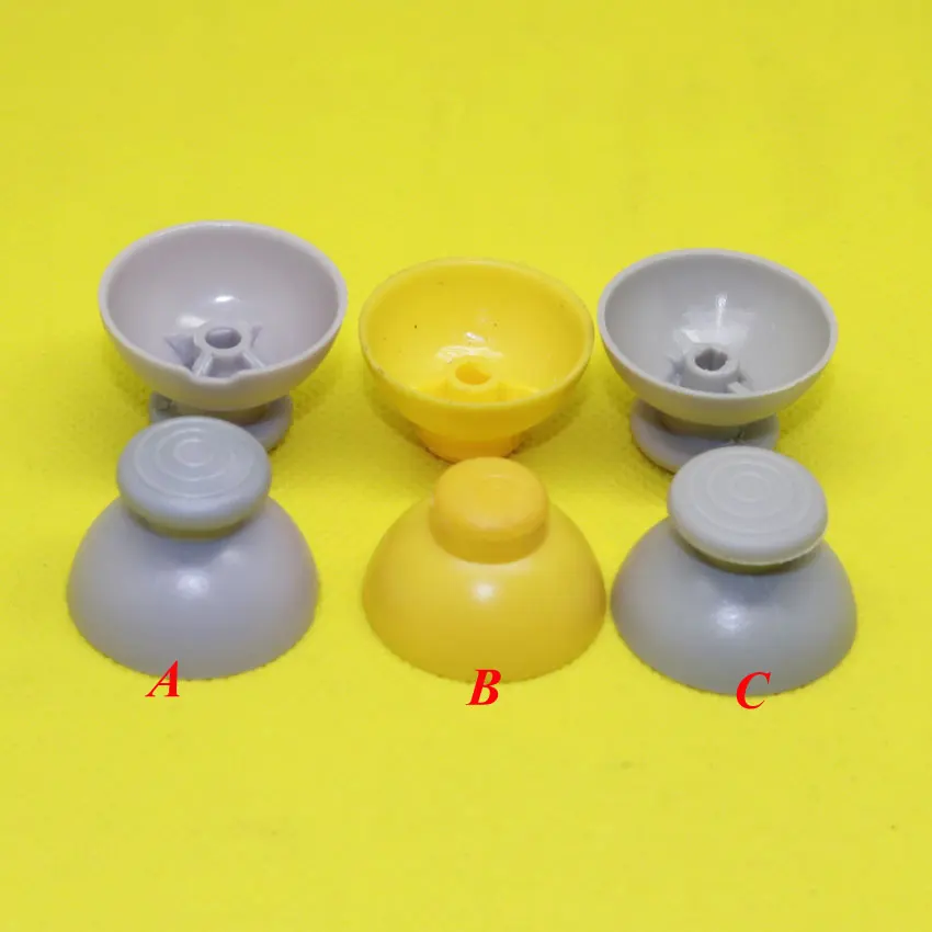 

Gray & Yellow Analog Thumbsticks Caps replacement For Nintendo Gamecube Controller