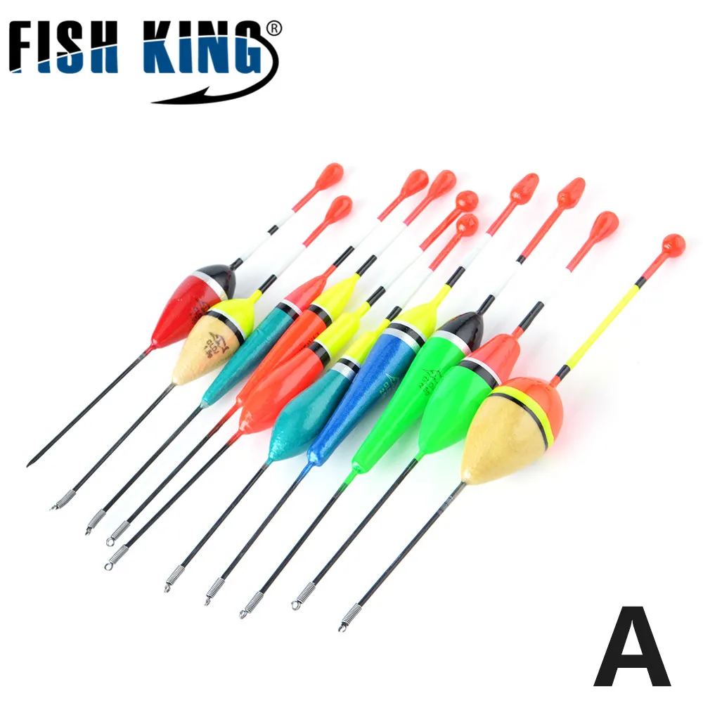 FISHKING 10 шт./лот рыбалка поплавок 7 видов стилей Mix Размер Разноцветные Карп Буй