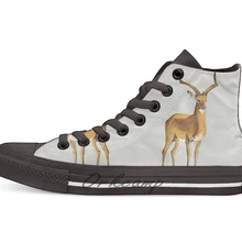 Ilustration art Money antelope/Новинка; дизайнерская Повседневная парусиновая обувь; обувь на заказ; Прямая