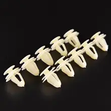 10Pcs General Rivets 8 mm Beige Vehicle Car Hole Plastic Fastener Door Clips Car Interior Accessories