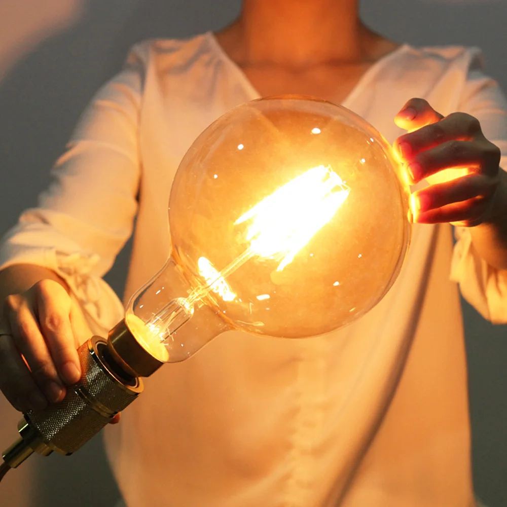 Винтажная Светодиодная лампа накаливания G150 6 Вт 220 В|edison bulb led|bulb ledlight |