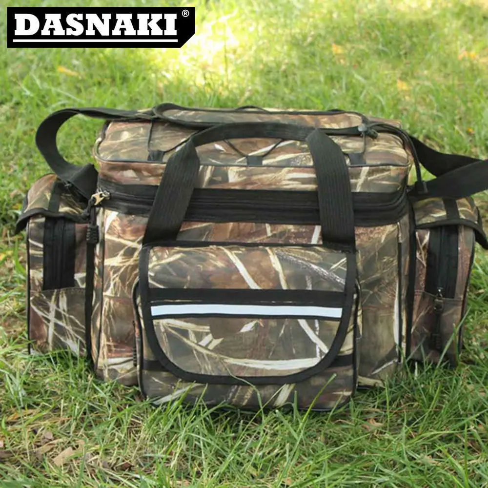 

New Fishing Bag 35*20*28CM Nylon Bag Multifunction For Fishing Reels And Lures Bag Fishing Big Capacity Fishing Accessories Bag