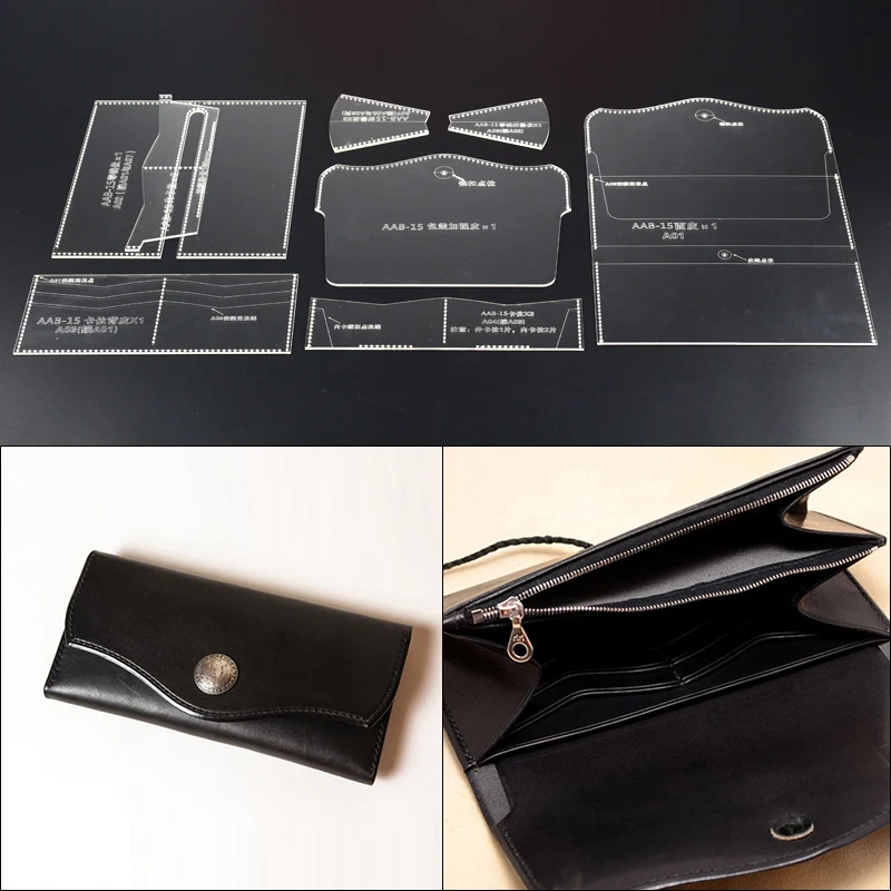 Leather Long Zipper Wallet Pattern