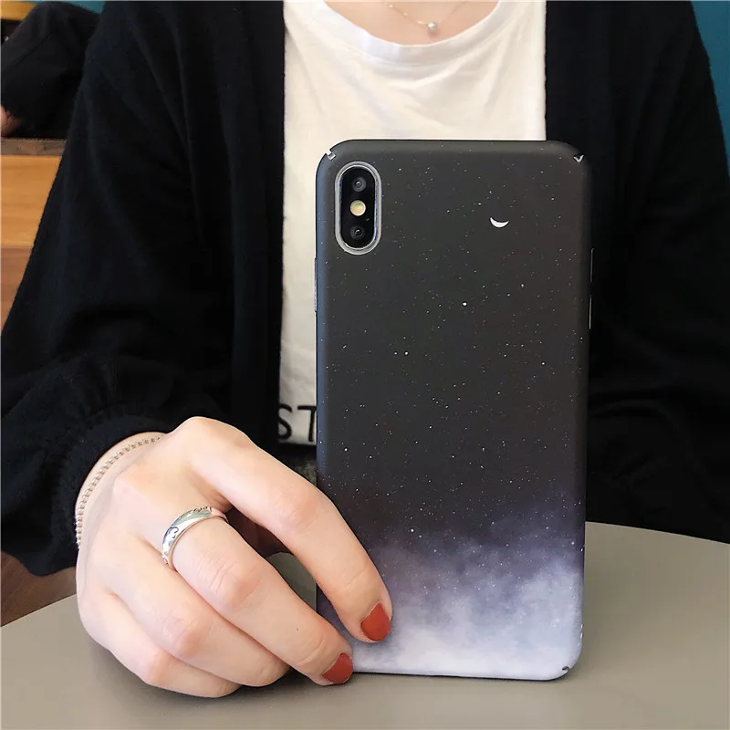 Роскошный Жесткий чехол из поликарбоната для телефона iPhone 7 8 Plus 6 6s черного и