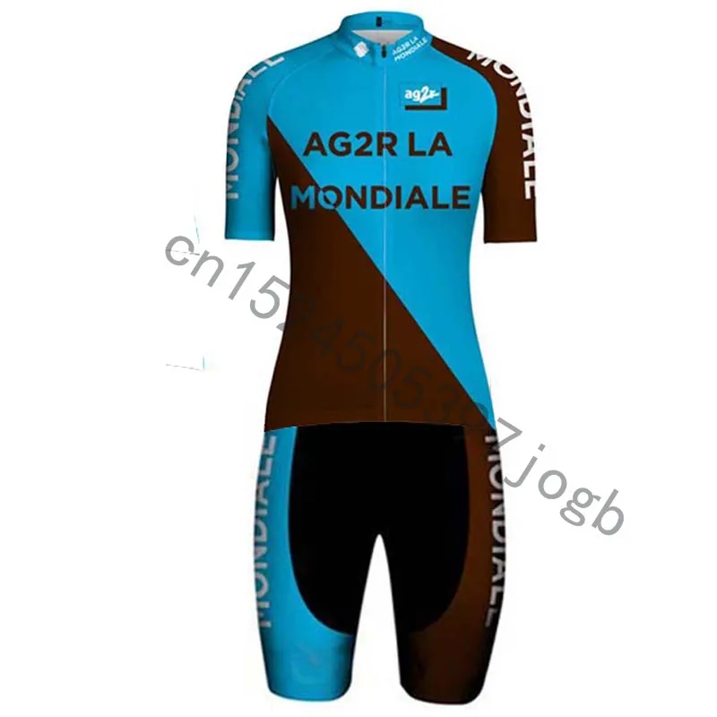 فريق AG2R بدلة ترايثلون الرجال الصيف الدراجات جيرسي Skinsuit بذلة مايوه الدراجات الملابس روبا Ciclismo الدراجة الرياضية مجموعة
