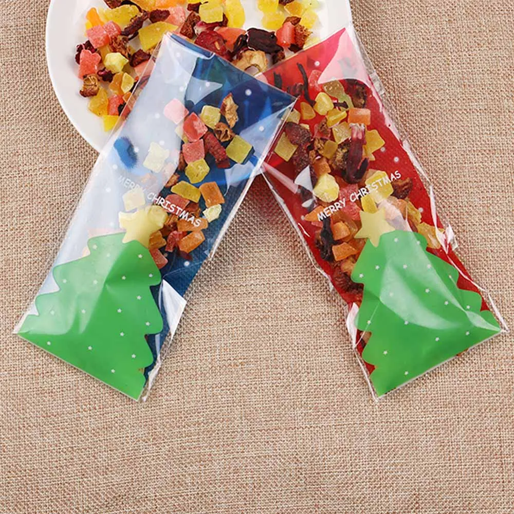 Buy 100pcs/lots Christmas Cookies Bags Xmas Tree DIY