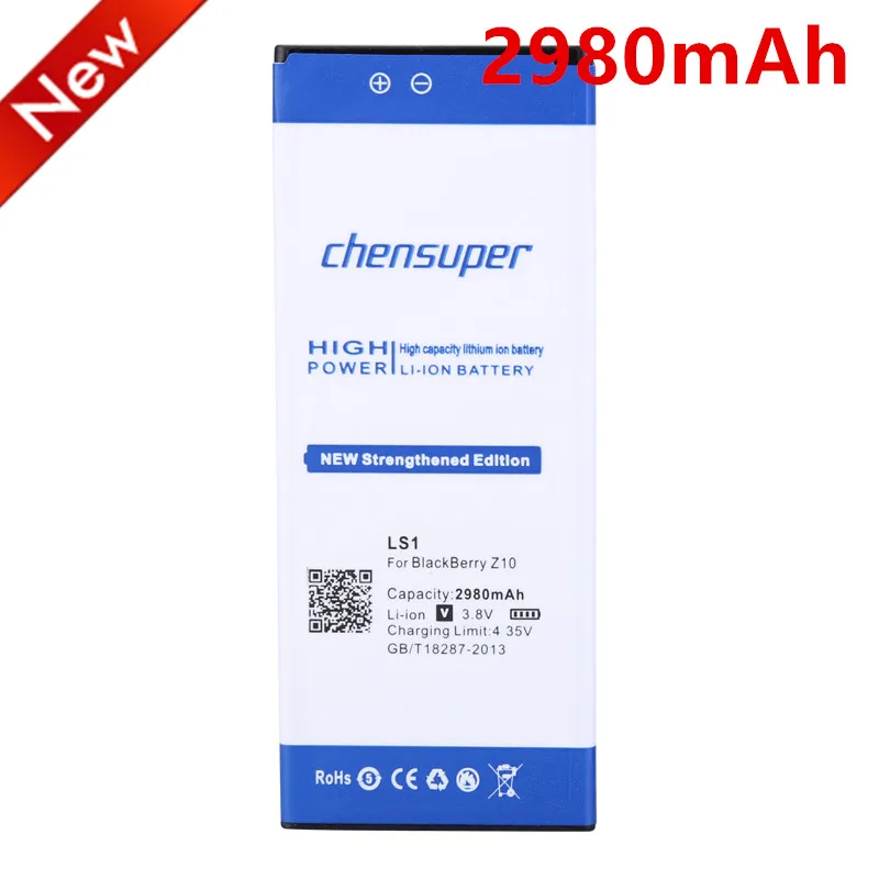 Chensuper New LS1 L S1 Li Ion Мобильный телефон Аккумулятор для BlackBerry Z10 батарея сотового