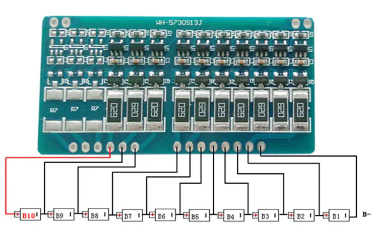 Балансирующая плата 10S 4 2 v li ion балансирующая Li Ion для полной зарядки