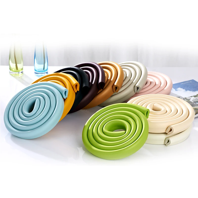 U على شكل و شقة على شكل الأطفال سلامة المنتجات الطفل شريط تحطم الزجاج البن الجدول مكتب ركن الطفل حماية قطاع الشحن الشريط