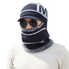 Skullies Beanies мужской шарф вязаная шапка мужская плюс warm шапка теплая шерсть толстые зимние шапки для мужчин и женщин шапка бини