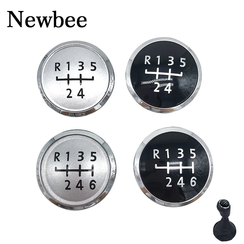 

Newbee 5 / 6 Speed Gear Shift Knob Badge Emblem Cap Cover Replacement for Volkswagen / VW Transporter T5 T5.1 Gp 2003-2011