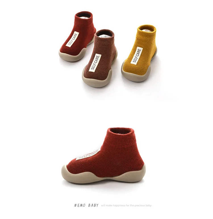 18 цветов новые детские носки обувь хлопковые Дышащие Модные Нескользящие Детские носки-тапочки детские носки с резиновой подошвой