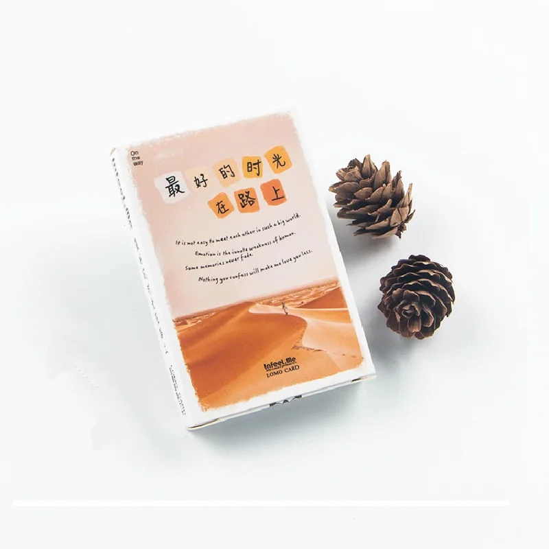 28 Sheets/Set The best time is on the way Lomo Card Mini Postcard/Greeting Card/Christmas Gift | Канцтовары для офиса и дома