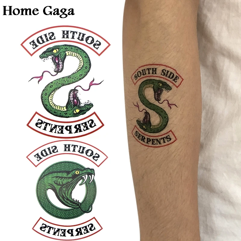 Homegaga 2 шт. ривердейл "сделай сам", временый боди арт, пункт Для женщин плеча рычага переводная татуировка наклейки для макияжа вечерние Косплей D1073