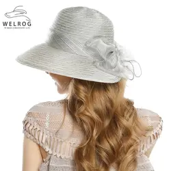 WELROG Солнцезащитная Летняя женская кепка с защитой от УФ-лучей, Складная Большая шляпа с полями, регулируемая солнцезащитная Кепка, женская