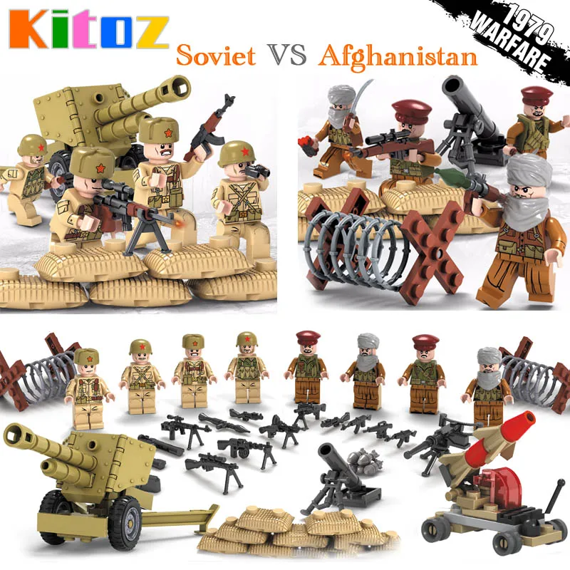 WW2 Classic Military Figures Kit Soldier Building Blocks Army New Weapons Model