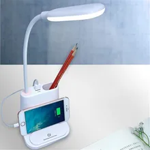 Светодиодная настольная лампа Настольные лампы USB гибкая для чтения детей с телефоном hoder творческий умный защита глаз общежитии