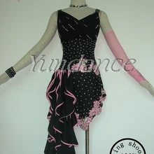 Замечательная скидка танцевальное платье es новое латинское танцевальное платье для девочек L-1113