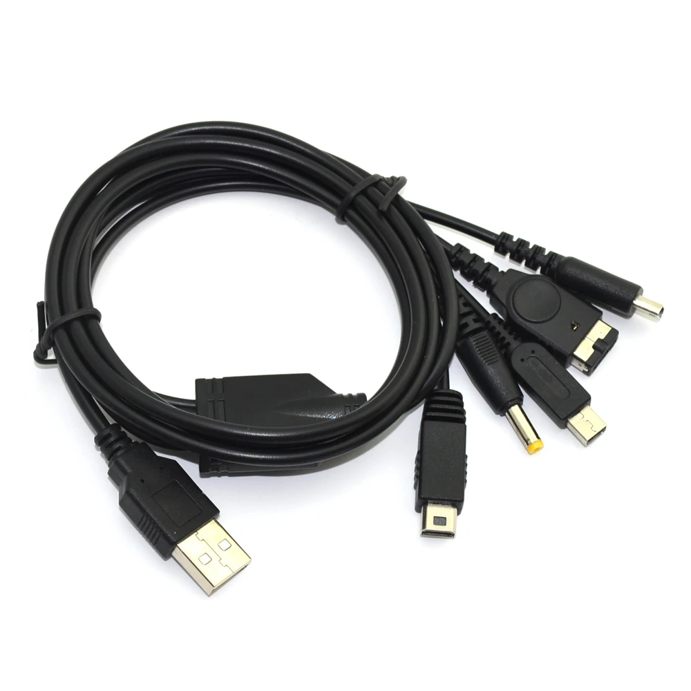 For Psp Wii U Gamepad Charger Cable For Gba Spndsl 3ds Five In One Usb Charging Line Cable Replacement Parts Accessories Aliexpress