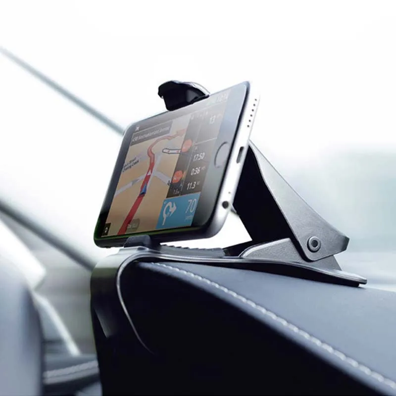 6.5inch Dashboard Car Phone Holder Easy Clip Mount Stand Car Phone Holder GPS Display Bracket Classic Black Car Holder Support