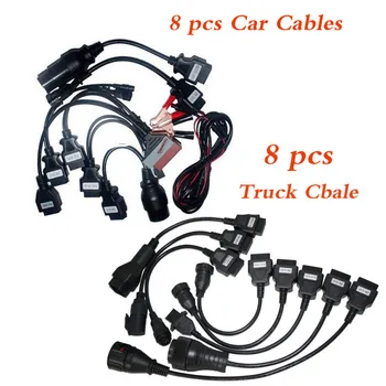 

VD TCS CDP 8pcs Full Set Car Cables + 8pcs Truck Cables For MVD/Multidiag Auto Cable for delphis for vdijk autocoms pro