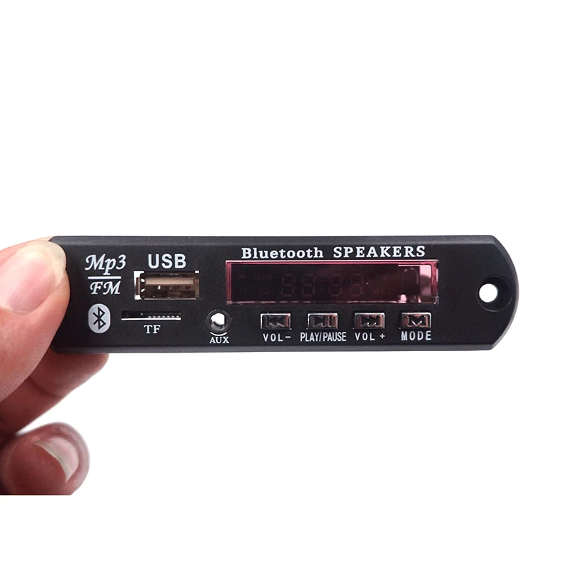 

New Wireless Bluetooth MP3 WMA Decoder Board Car Audio FM Radio Module with Aux USB Port TF Card Slot + Remote Control Wholesale