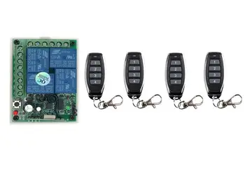 

RF DC24V 4CH RF 10A relay Wireless Remote Control lighting Switches transmitter receiver 433 mhz /315 mhz radio contro