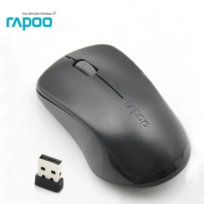 Rapoo 2.4 Г USB Оптическая Беспроводная Мышь с inivisble двигателя Эргономичный Бесшумная Мышь для Портативных ПК настольного Компьютера Мышь 1620