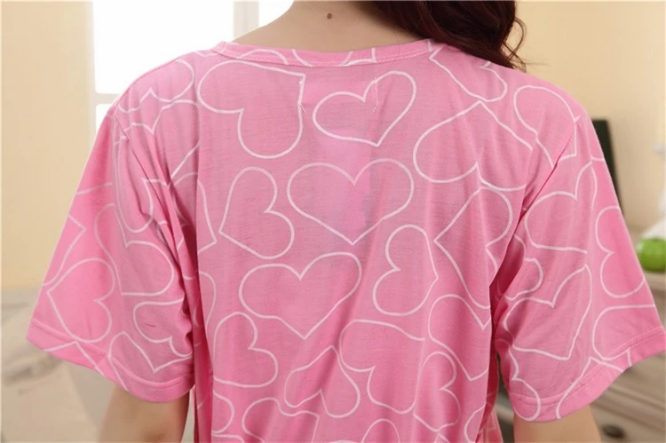 2018 Summer pregnant women short sleeve pajamas out nursing dress maternity breastfeeding dress cotton lactation dress Sleepwear (40)