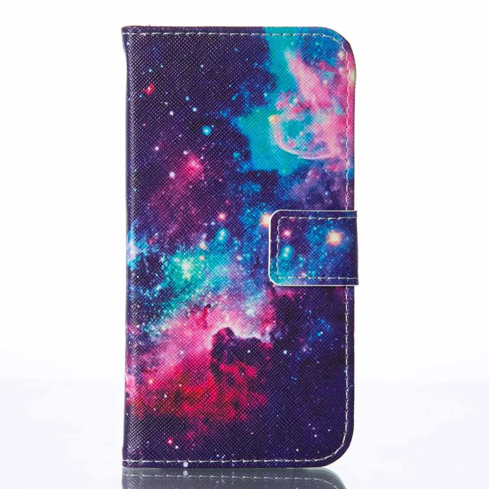 Кожаный чехол-портмоне с откидной крышкой для samsung Galaxy S10 5G S10e S9 S8 S7 S6 Edge Plus S5 S4 S3 A310 A320 A510 A520 A6 A7 A9 крышка - Цвет: Dream Sky