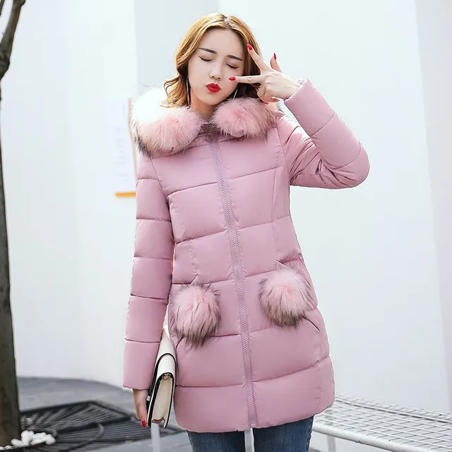 Las Parka Jacket Womens Brave Soul Coat Padded Hooded Fur Belt Thick Cotton Padded Clothes Women Winter Coat Fashion Jacket Overcoat In Down Parkas From Apparel Accessories On Aliexp