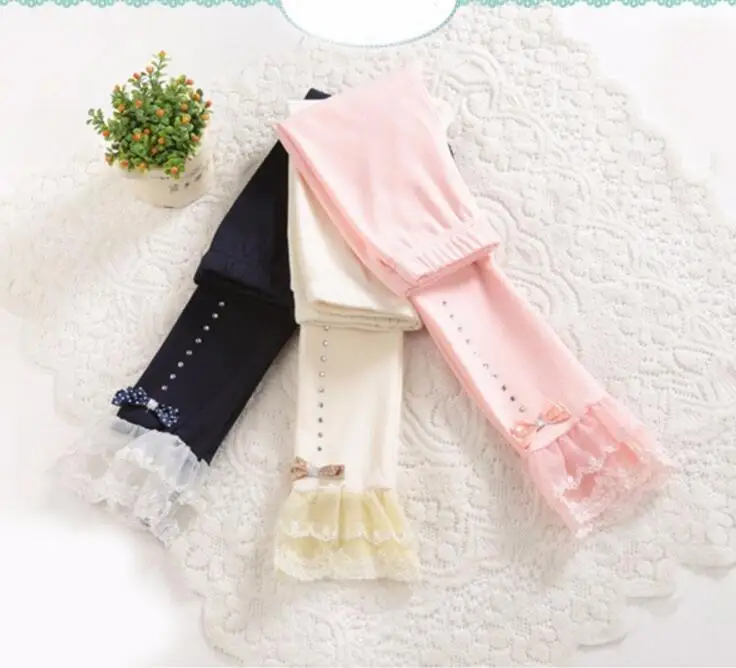 Кружевные леггинсы для девочек 2 10 лет на осень/зиму|girls leggings|girl leggings childrengirls pants |