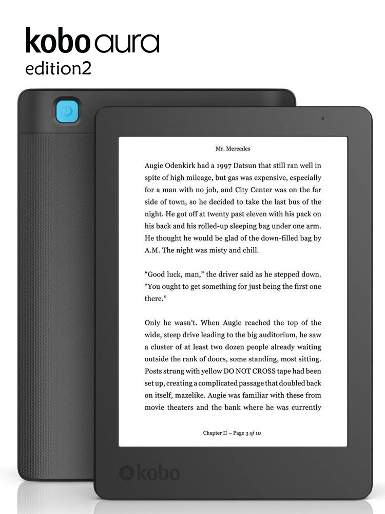 

eBook Kobo Aura edition 2 Carta e-ink eReader 6 inch 1024x768 touch screen WiFi 4GB e book Reader