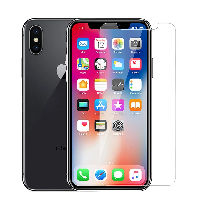 2 шт протектор экрана для iPhone X 5 8 дюйма 5X более сильное Закаленное стекло