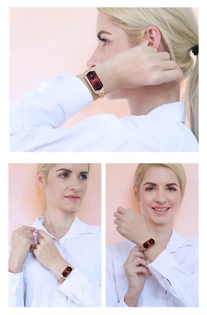 Повседневное умный браслет из нержавеющей стали ремешок Bluetooth Смарт носимые устройства часы для женщин с кровяным давлением монитор здоровья