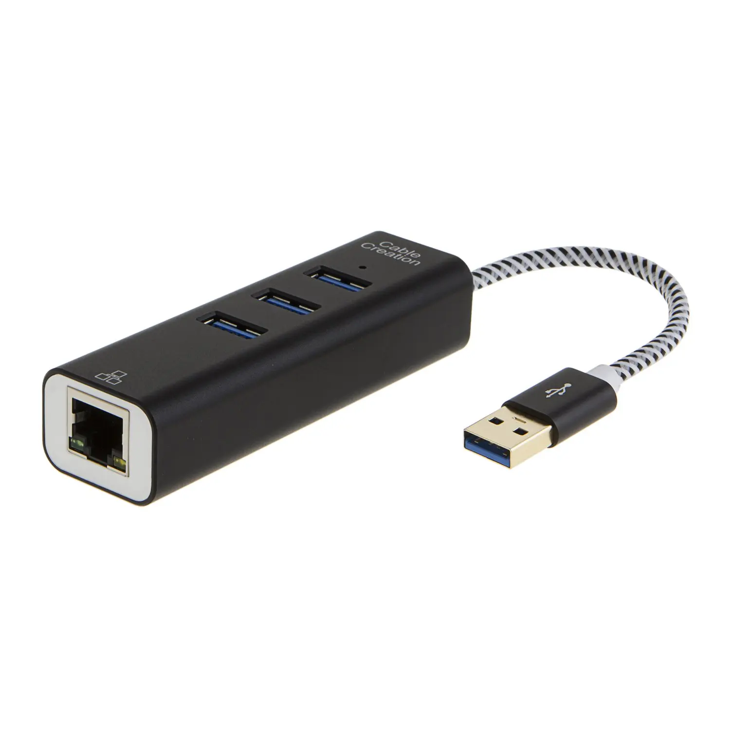 JORINDO 3 порта USB 0 концентратор данных с портом Ethernet поддержка 10/100/1000 Мбит/с в RJ45