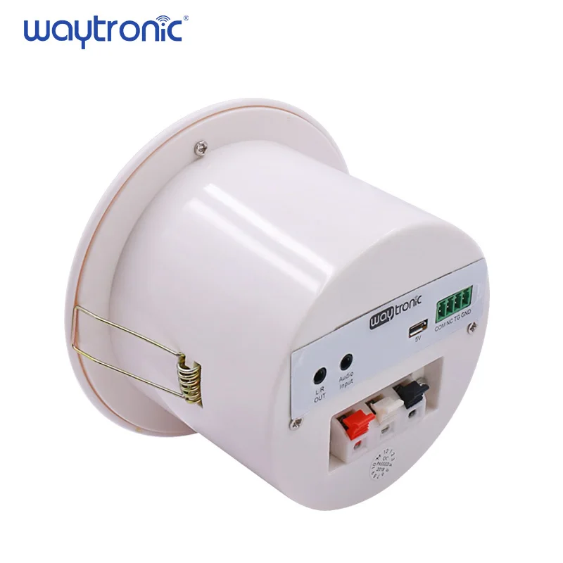 In Ceiling Mini Amplifier Speaker with Infrared Sensor Doorway Welcome Alarm Exhibition Hall Voice Broadcast Bank Safety Prompt