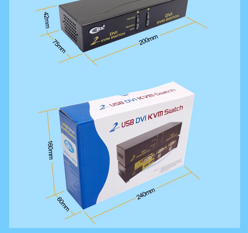 2017 ckl 2 Порты и разъёмы USB DVI KVM SWITCH 2 в 1 из коммутатора для клавиатуры видео Мышь с аудио полностью поддержка DVI HDCP ckl-92d