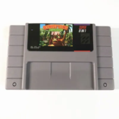 

Multi cart Donky country Kon 8 in 1 USA Version Video Game 16 bit 46 pins For NTSC Console !