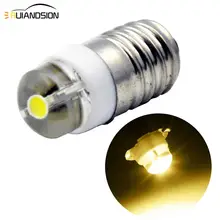 1 шт 0,5 w E10 3v 4,5 v 6v для детей возрастом от 3 до 18 месяцев V 5-24V COB светодиодный фонарик лампы светодиодный вспышка светильник лампа светильник головная лампа 3000K 6000K