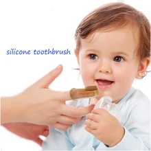 Baby Kids Silicone Toothbrush Finger Children Teeth Clear Gum Brush Infant Deciduous Tooth Brush Massage Children’s ToothBrush