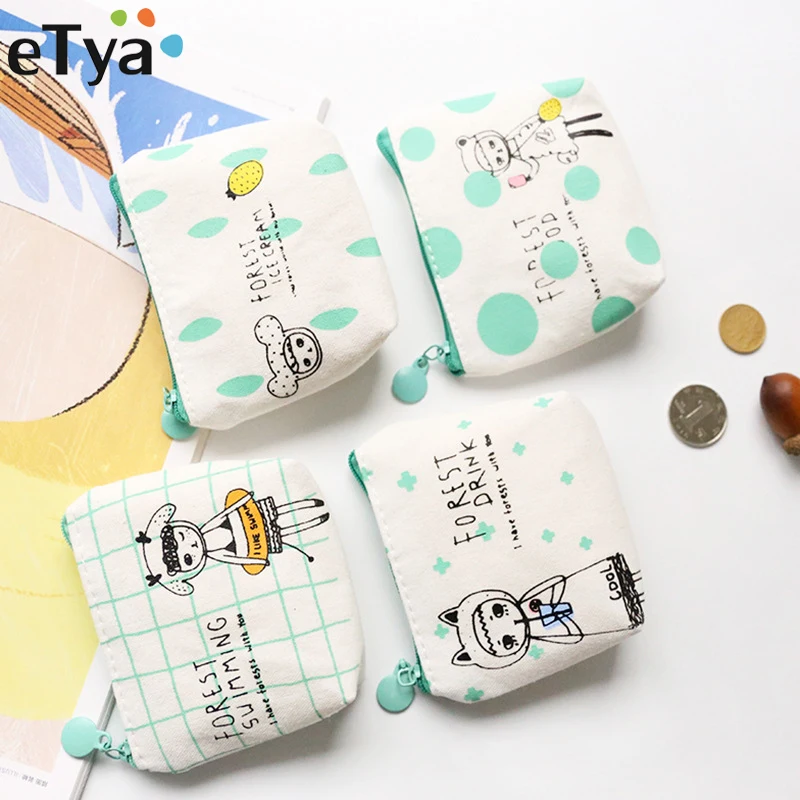 eTya Cute Cartoon Women Kids Coin font b Purse b font Mini Coin font b Wallet