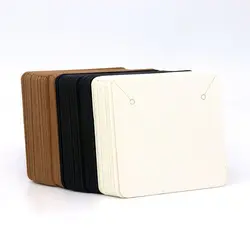 5*5 CM 50 piezas colorido cuadrado de papel Kraft en blanco collar de la joyería tarjetas etiqueta hecha a mano DIY accesorios venta al por mayor 5*5 CM 50 piezas colorido cuadrado de papel Kraft en blanco collar de la joyería tarjetas etiqueta hecha a mano DIY accesorios venta al por mayor