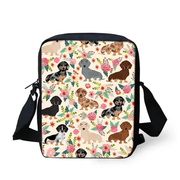 

THIKIN Flower Animals Messenger Bag for Girls Kids Crossbody Bags Cartoon Horse Cute Painting Women Ladies Custom Shoulder Bags