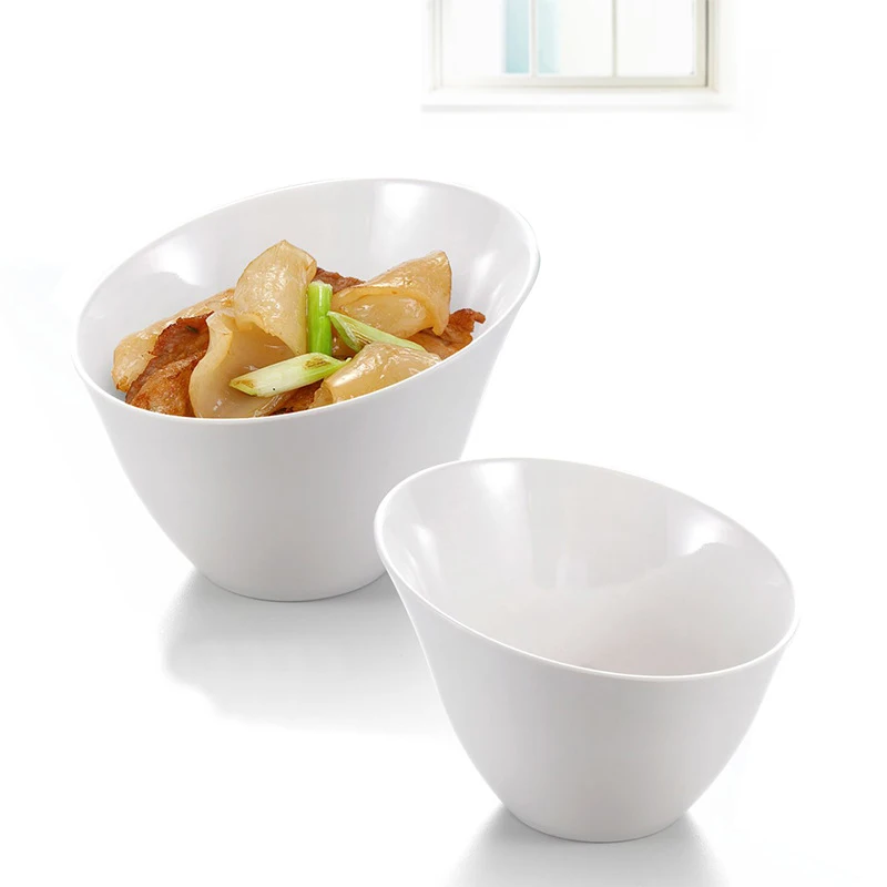 

1 pcs hot sale restaurant use big plastic melamine better than procelain soup Imitation ceramics bowl
