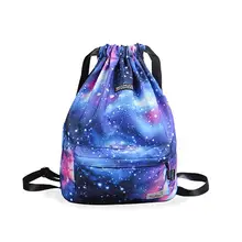 2019 New Cinch Sack Swimming Bag Floral Storage Drawstring Backpack Beach Travel Gym Bags